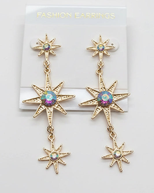 Vintage Written in the Stars Dangle Earrings