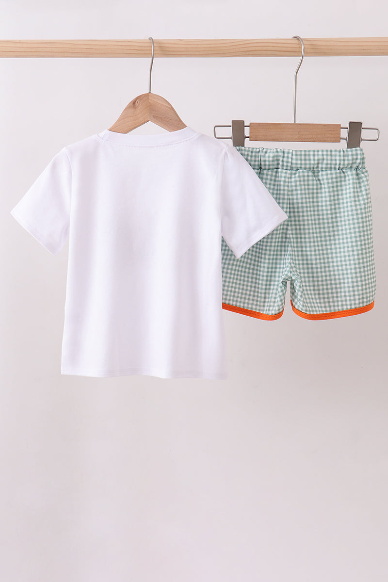 Bunny Gingham Shorts Set