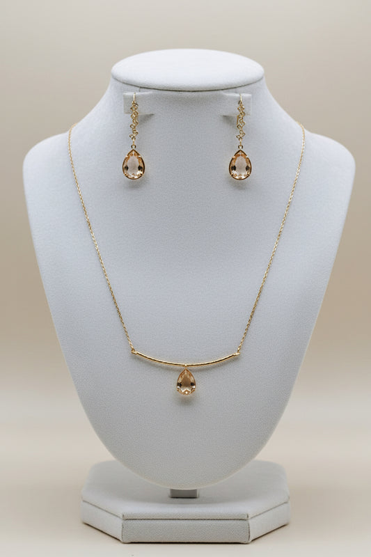 Champagne Drops Vintage Jewelry Set