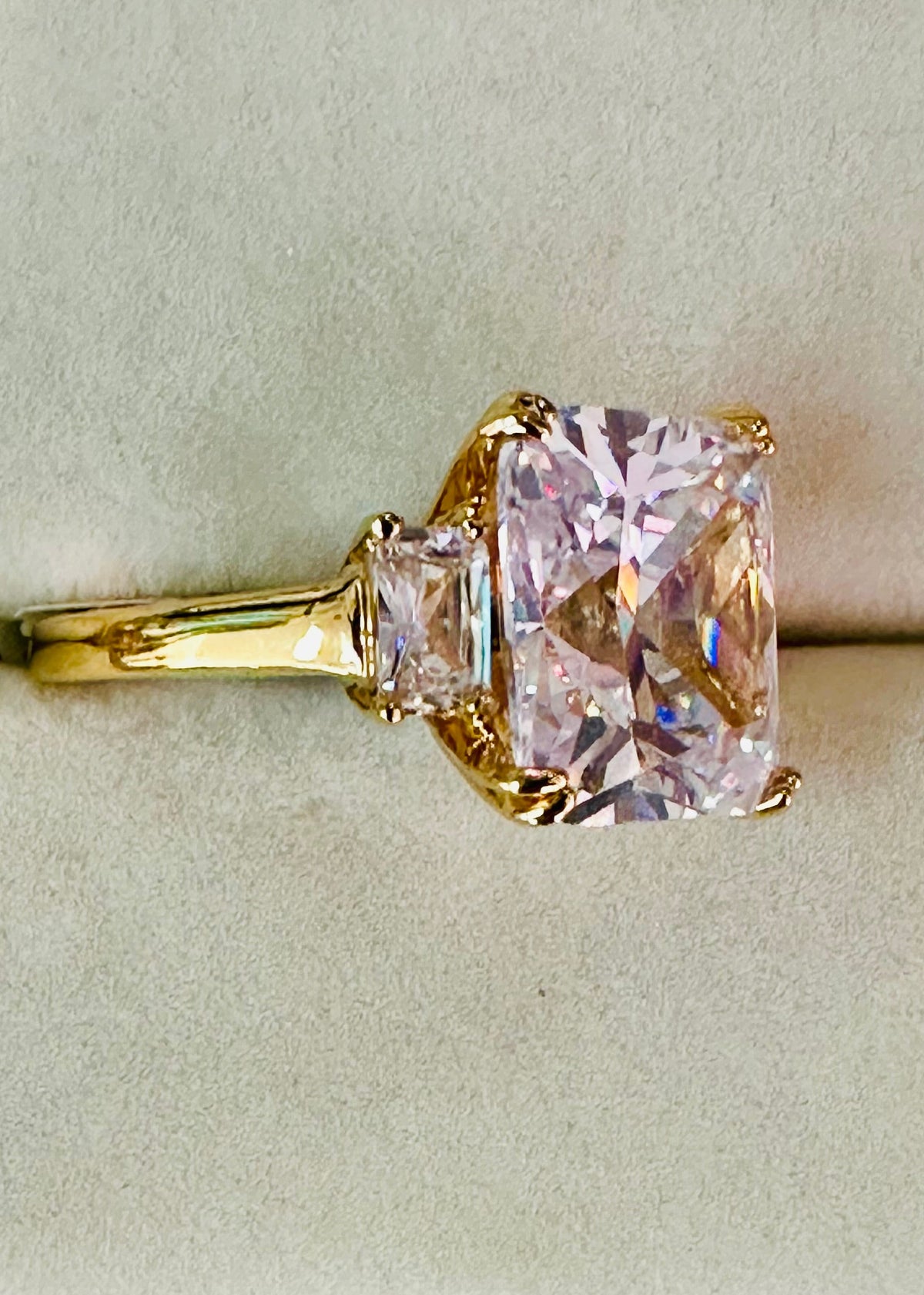 Vintage "Milan" Cushion-Cut Cocktail Ring