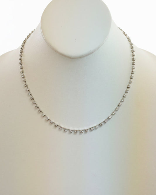 The Luminary Classic Tennis Necklace – Silver Tone