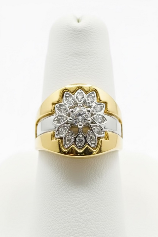 Vintage The Empress Floral Statement Ring
