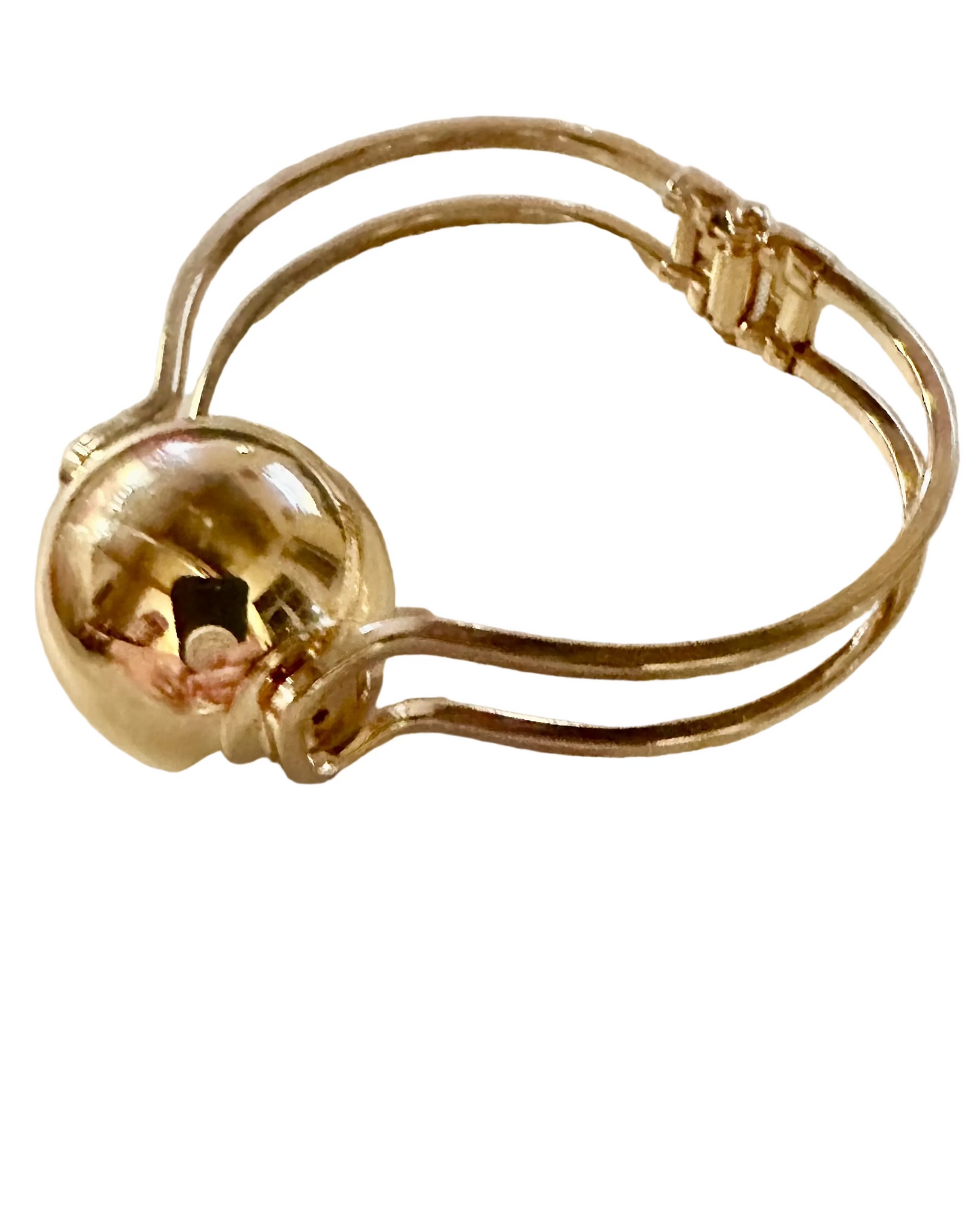 Gold Large Ball Bracelet
