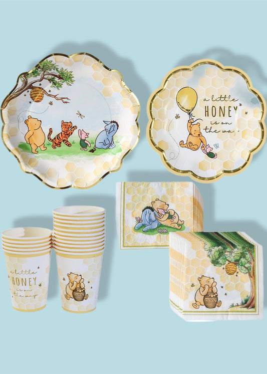 Honey Bear 16 Guests Piece Party Tableware Set