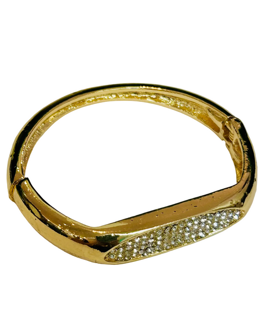The Providence Pave Hinged Bangle