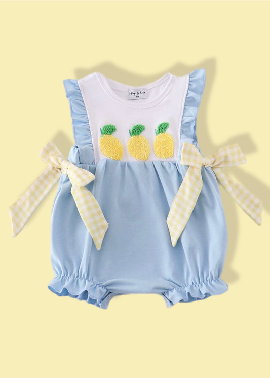 Lemon French Knot Girl Bubble