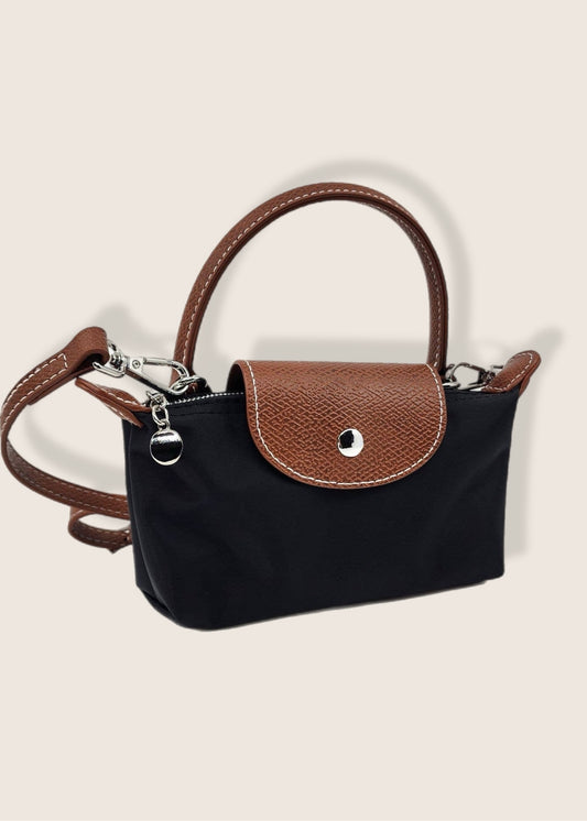 Black Everyday Flap Top Mini Crossbody