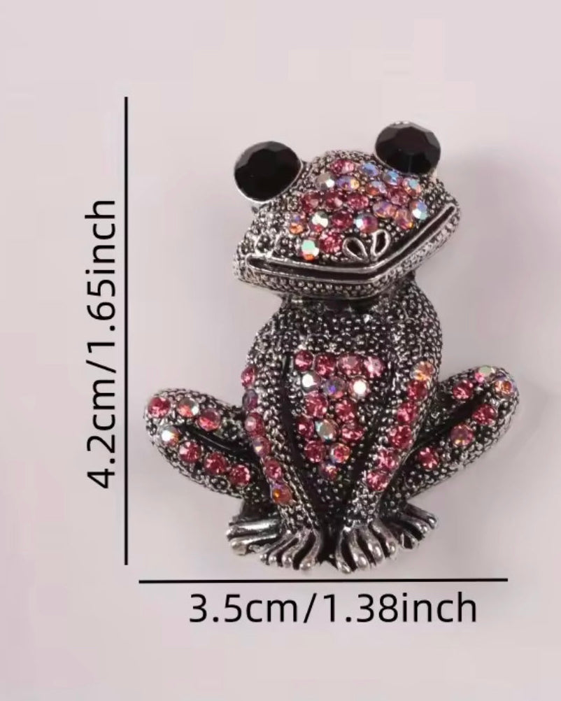 The Prince Charming Sparkle Frog Brooch