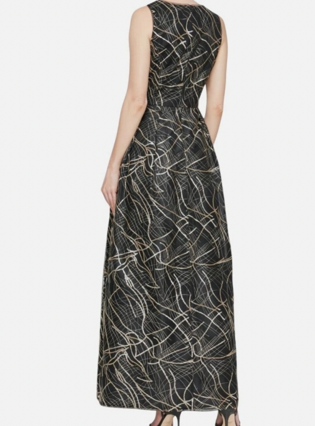 Alex Evenings Women’s Black Sequin Embroidered Dress