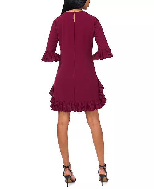 MSK Women's Pleated-Trim Shift Dress