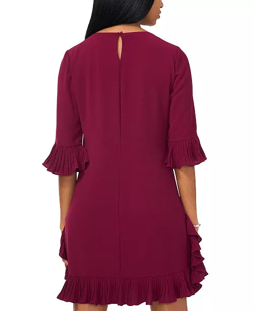 MSK Women's Pleated-Trim Shift Dress