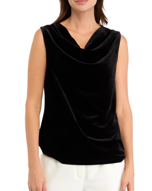 Women's Drape Neck Velvet Camisole
