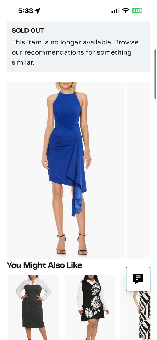 Jewel Badgley Mischka Drape Detail Halter Neck Cocktail Dress