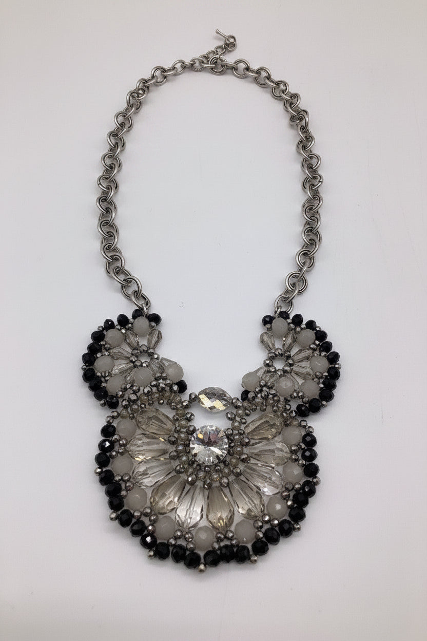Vintage Bohemian-Inspired Crystal Necklace