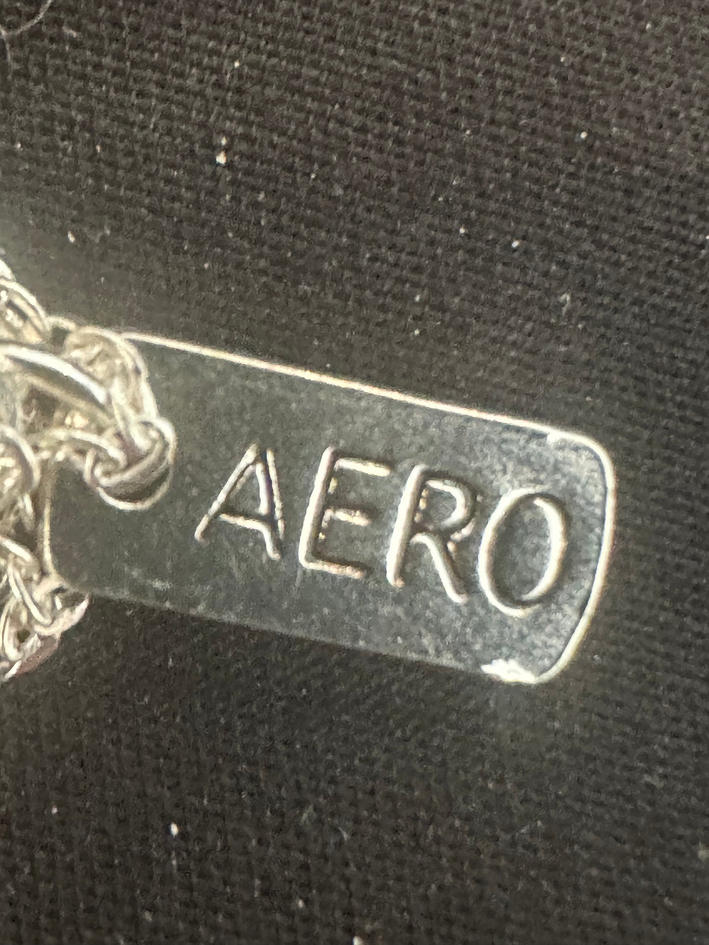 Deadstock Vintage 1987 Aero Silver-Tone Triple-Chain Heart Pendant