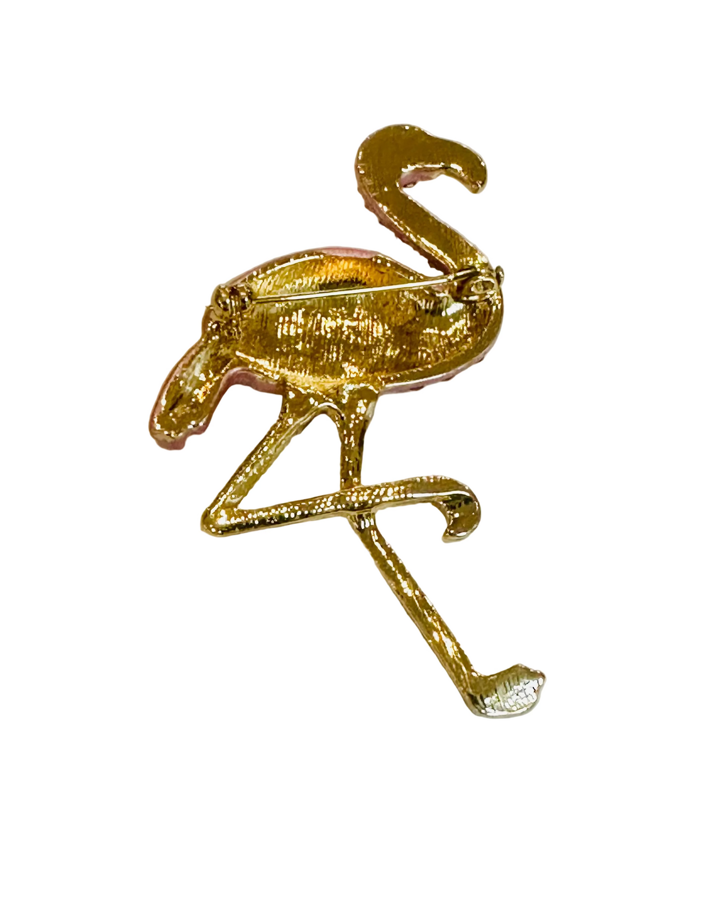 Vintage Pink Ritz Flamingo Brooch