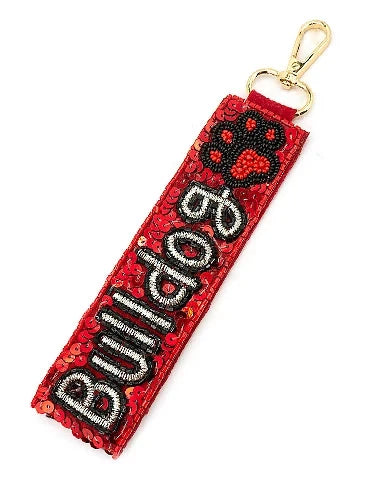 Bulldog Game Day Keychain