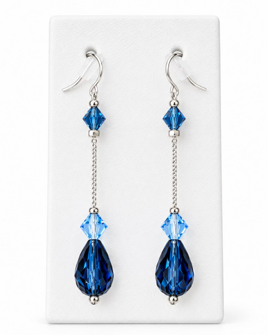 Evening Dewdrop Linear Earrings