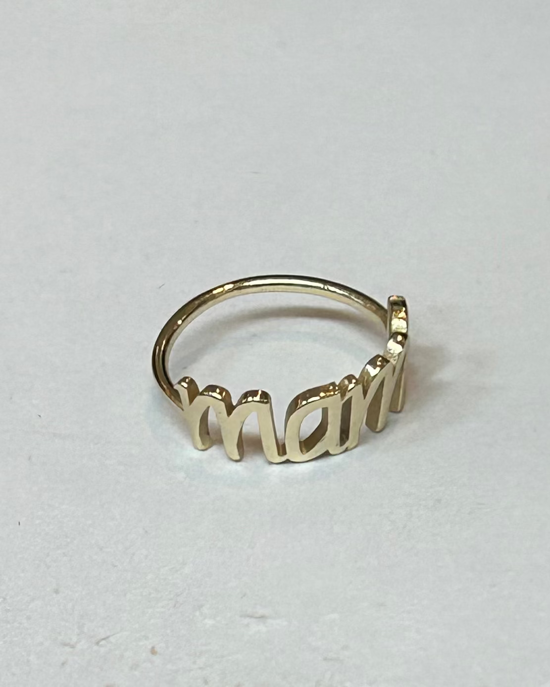 Dainty Cursive Mama Band