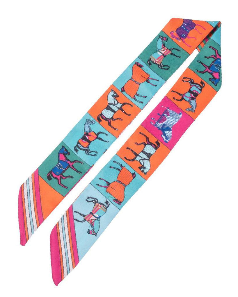 Vibrant Horse Twilly Scarf