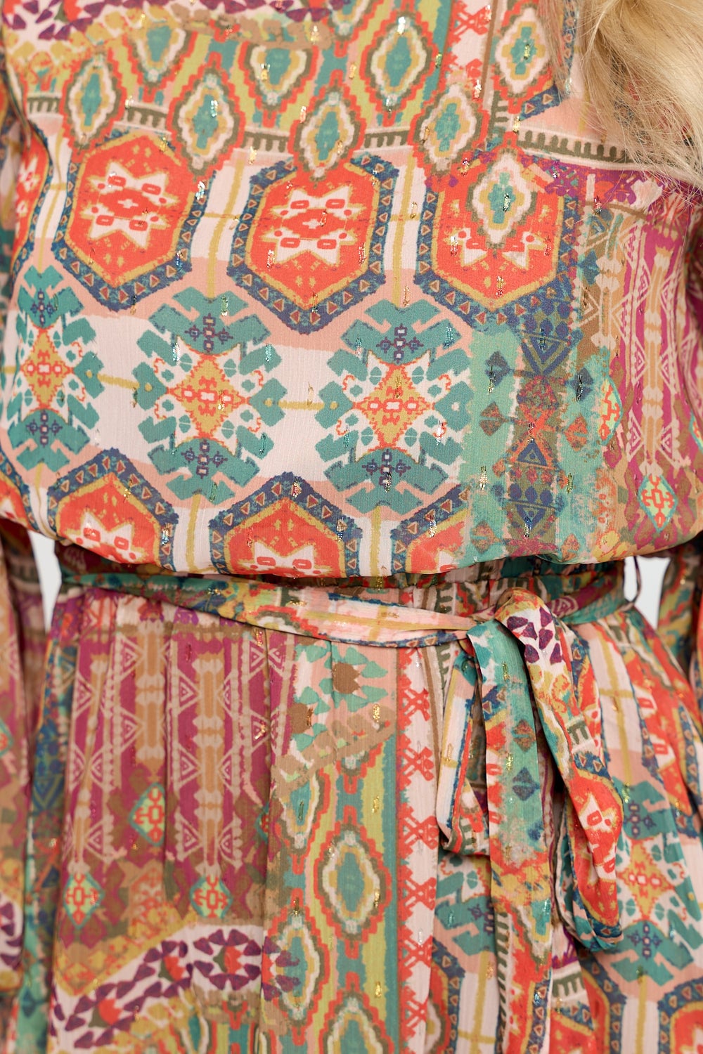 Amber Boho Print Mini Dress