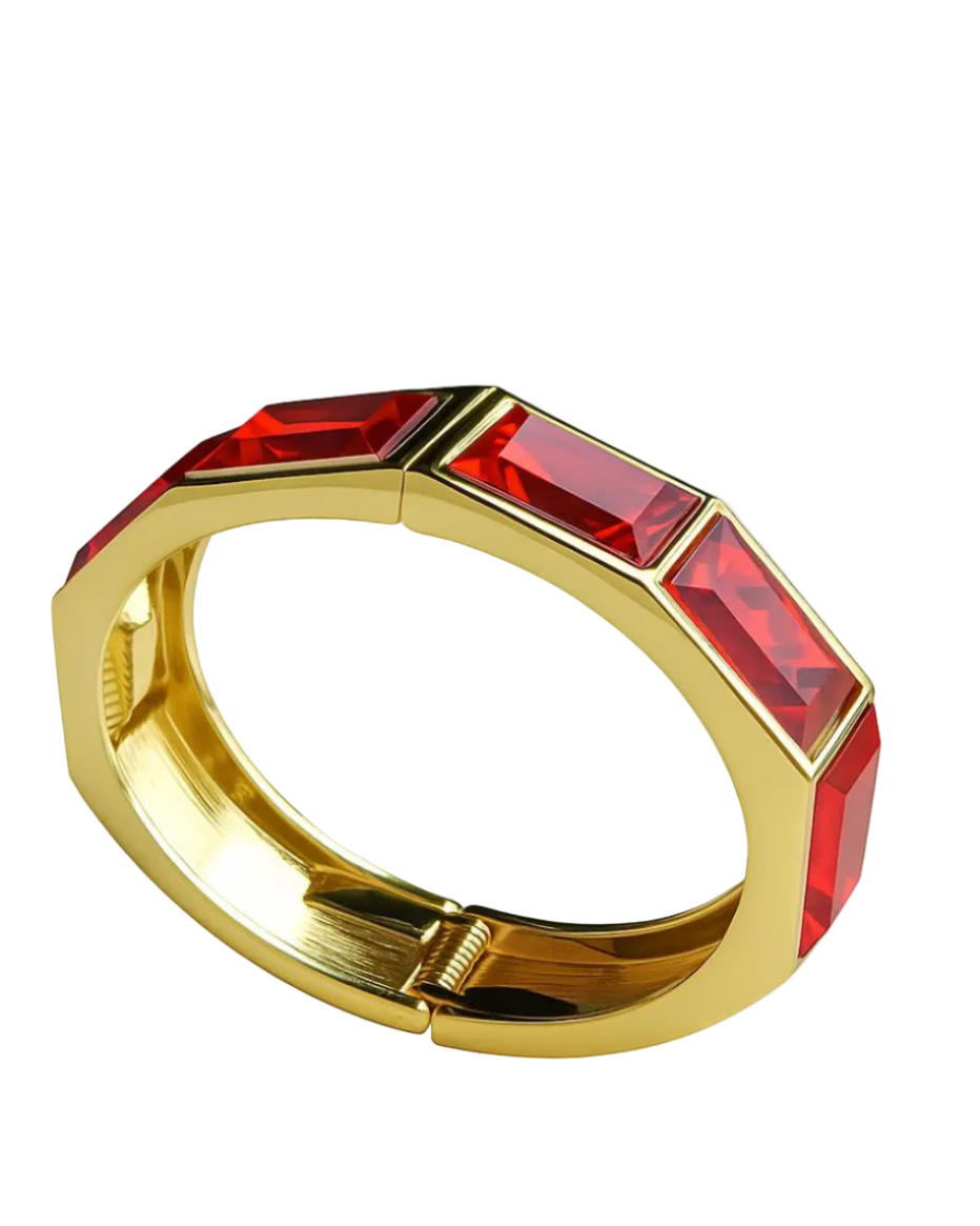 Gem Studded Red Game Day  Bracelet
