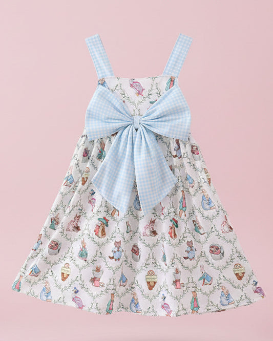 Blue Bunny Bow Dress