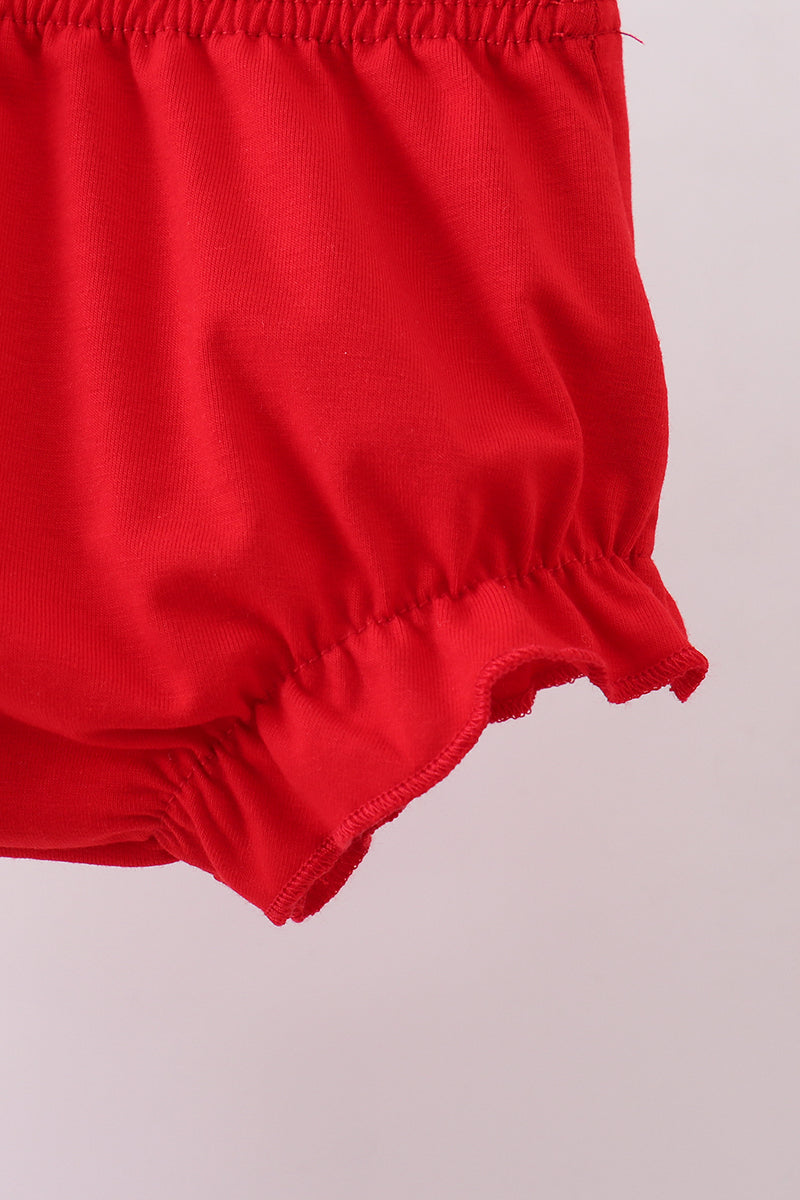 Baseball Ruffle Gingham Bloomer Set