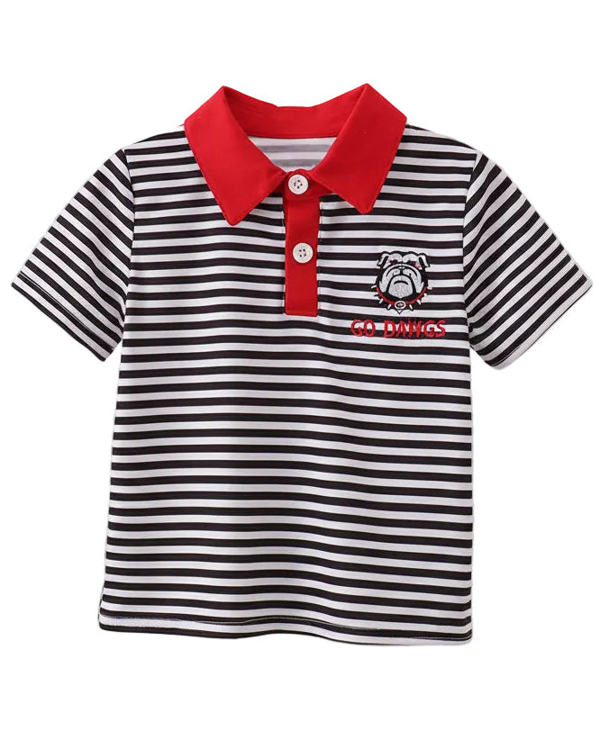 Georgia Go Dawgs Stripe Top