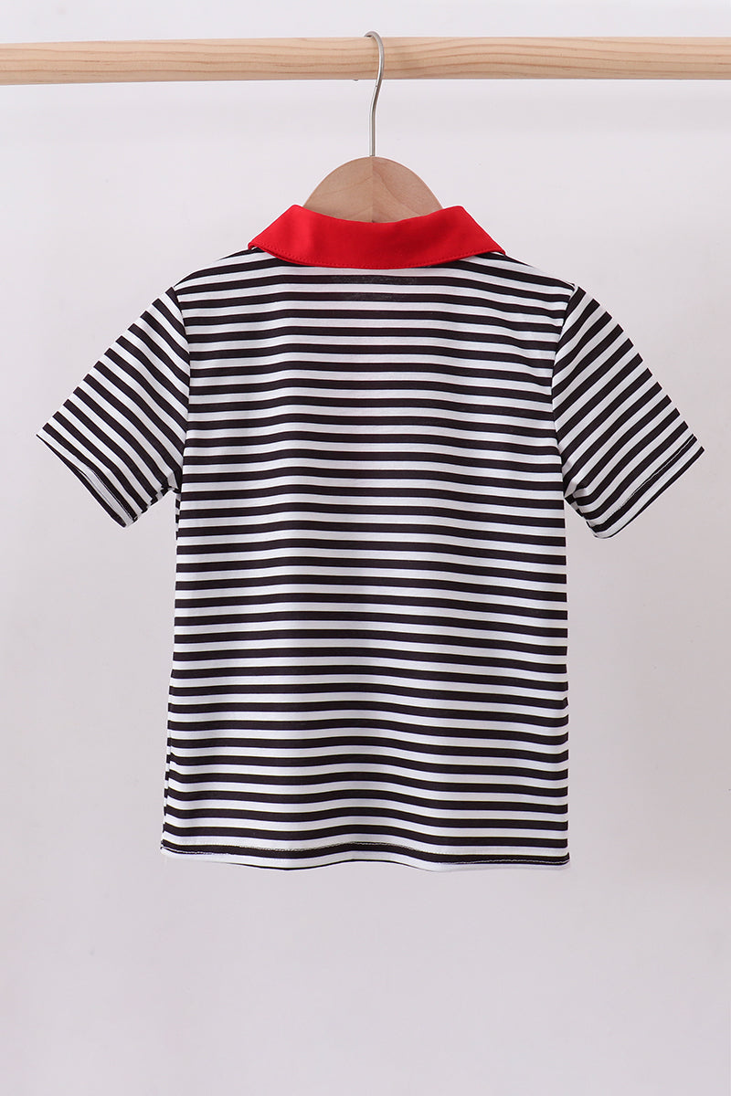 Georgia Go Dawgs Stripe Top