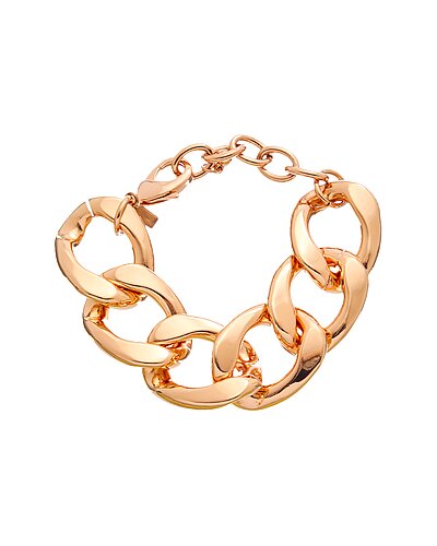 Rose Gold-Tone Chunky Chain Link Bracelet