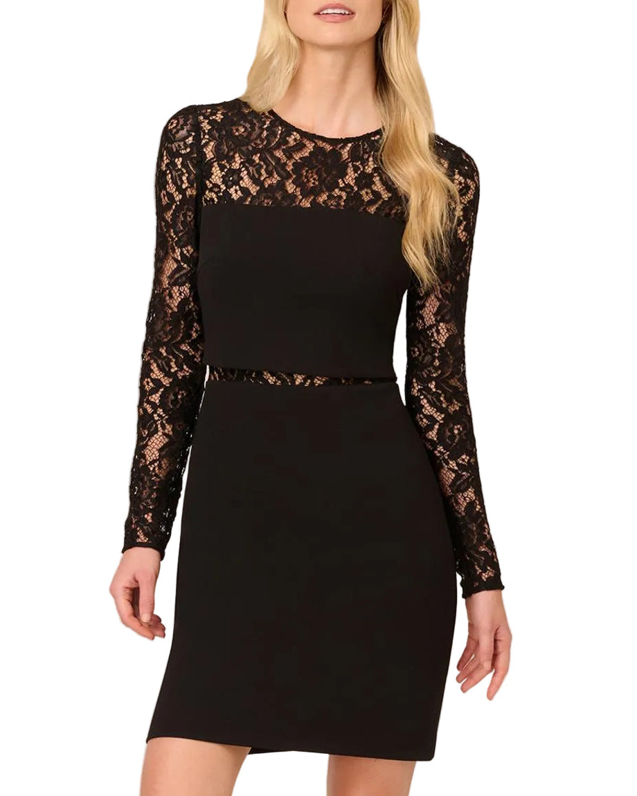 Knit Crepe Mini Dress