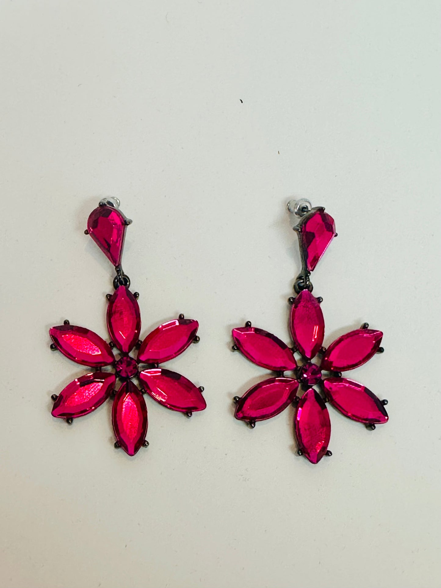 Joan Rivers Classics: 1990s Fuchsia Blossom Drops
