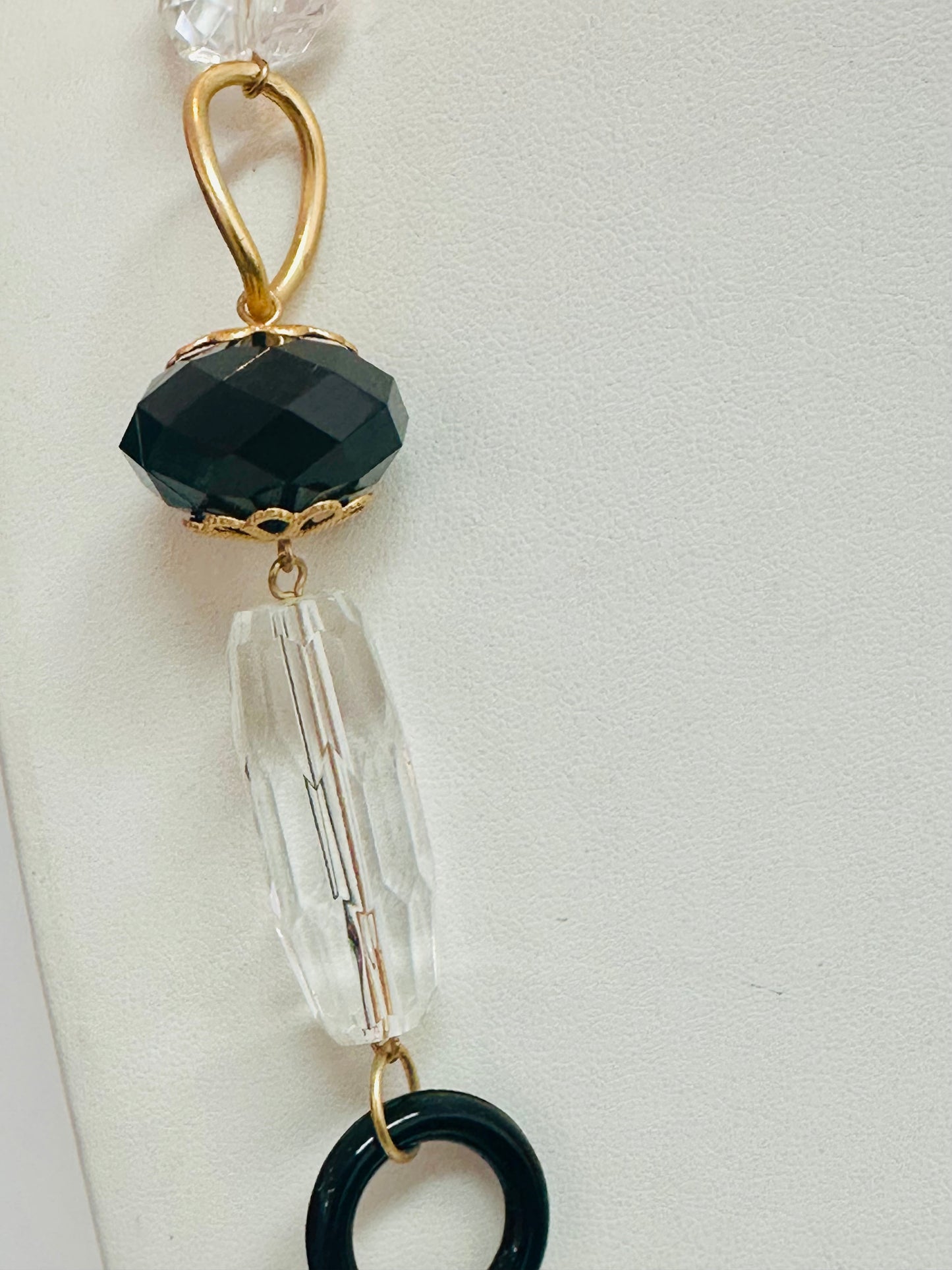 Vintage Lucite Bead Long Necklace