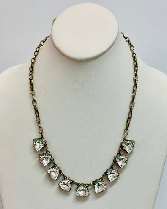 Trilliant Glass Stones Necklace