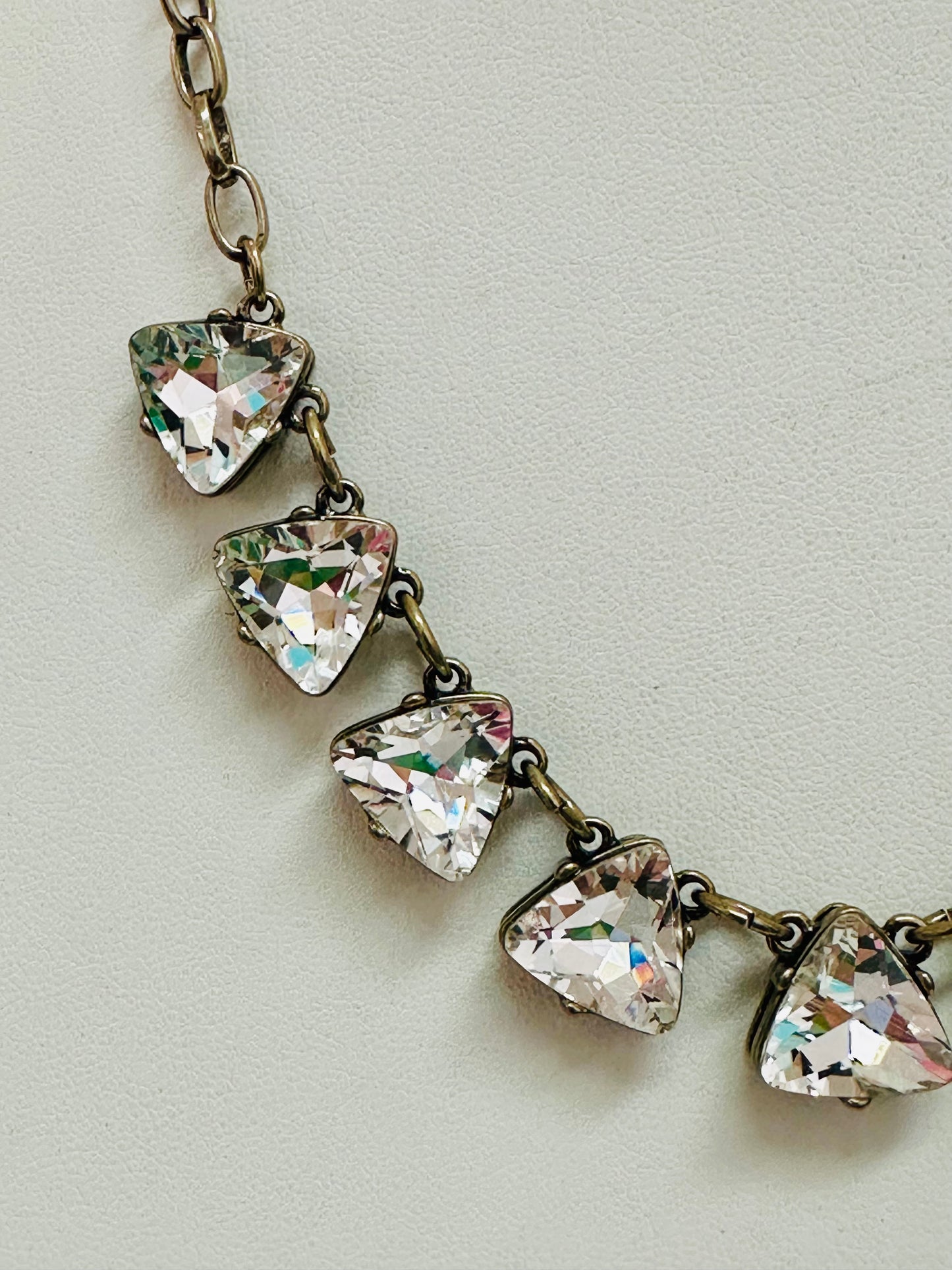 Trilliant Glass Stones Necklace