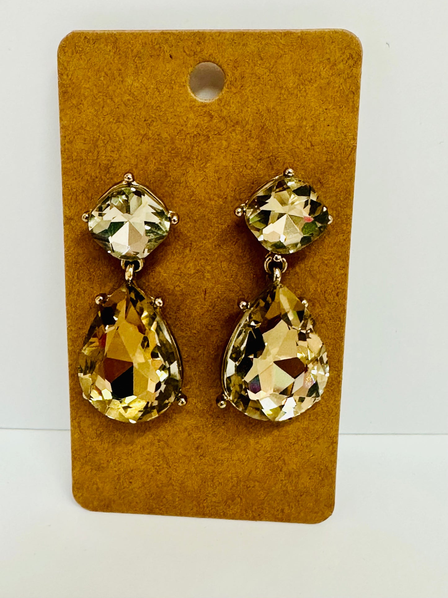 Vintage 1990s Champagne Crystal Drops