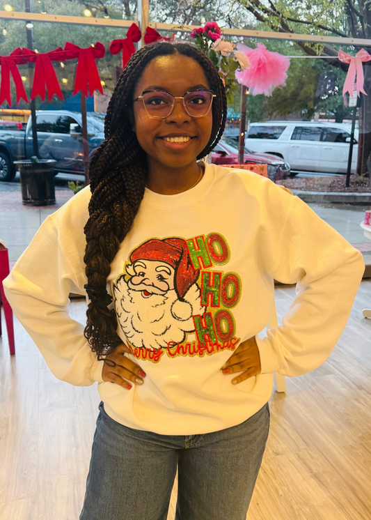 Sequin Ho Ho Ho Sweatshirt