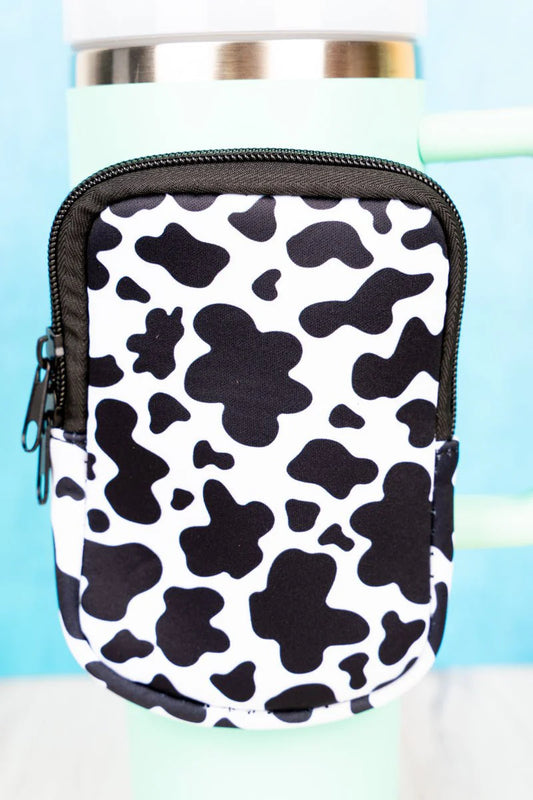 Cow Print Tumbler Pouch