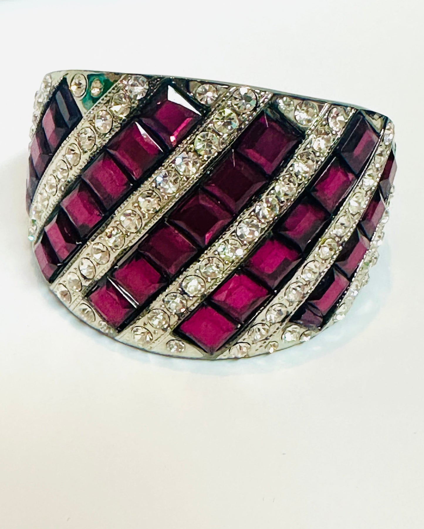 Vintage Wide Domed Cuff Bracelet