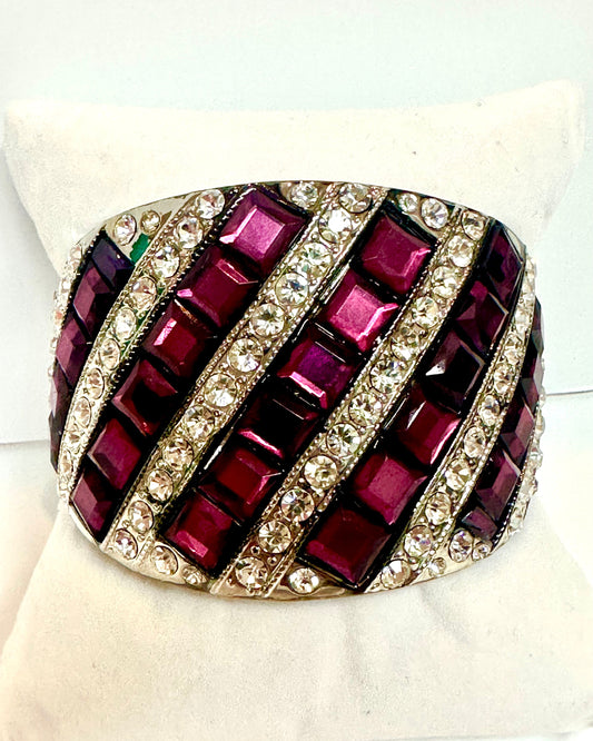 Vintage Wide Domed Cuff Bracelet