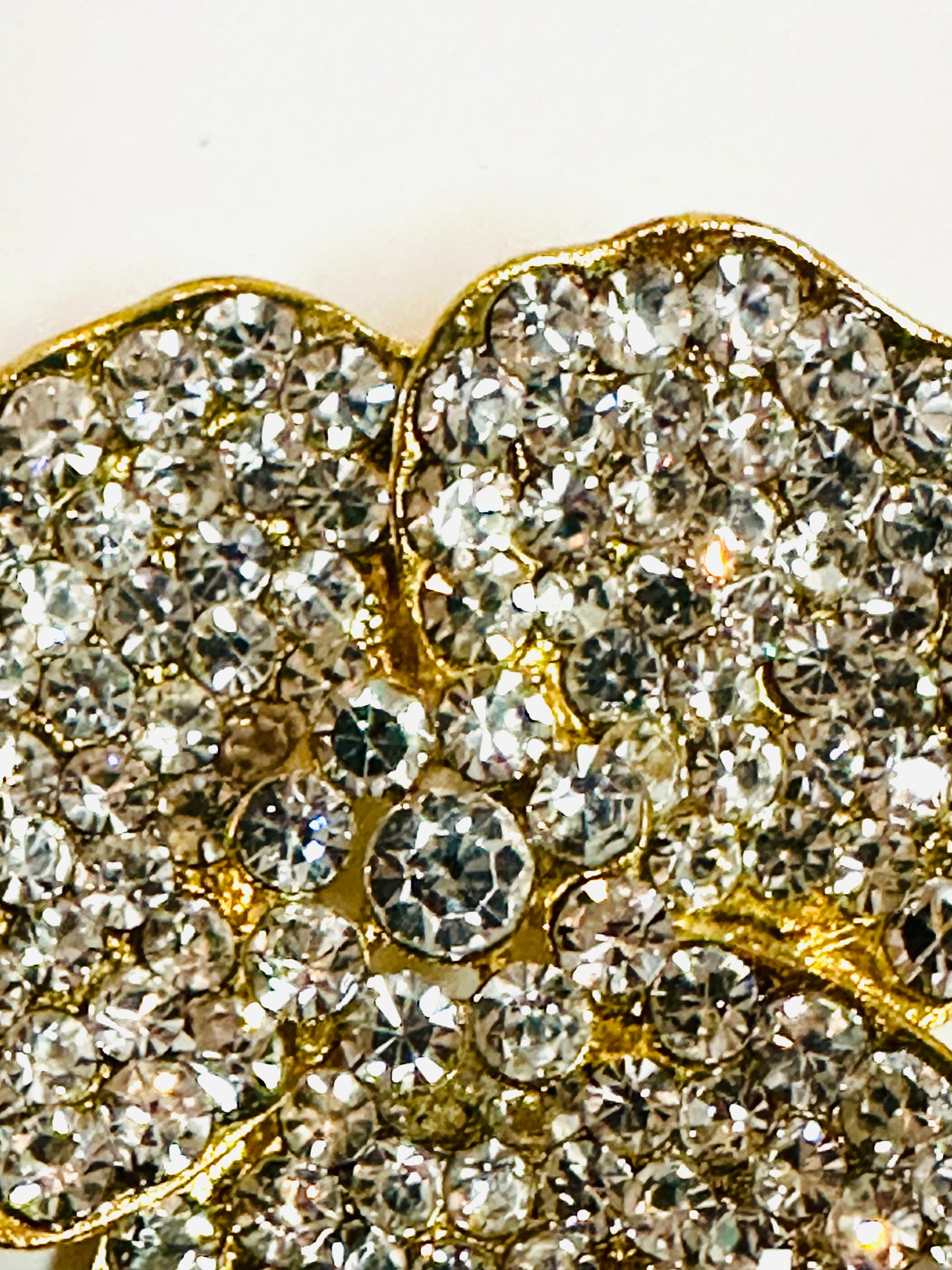 Vintage Rhinestone Pansy Brooch