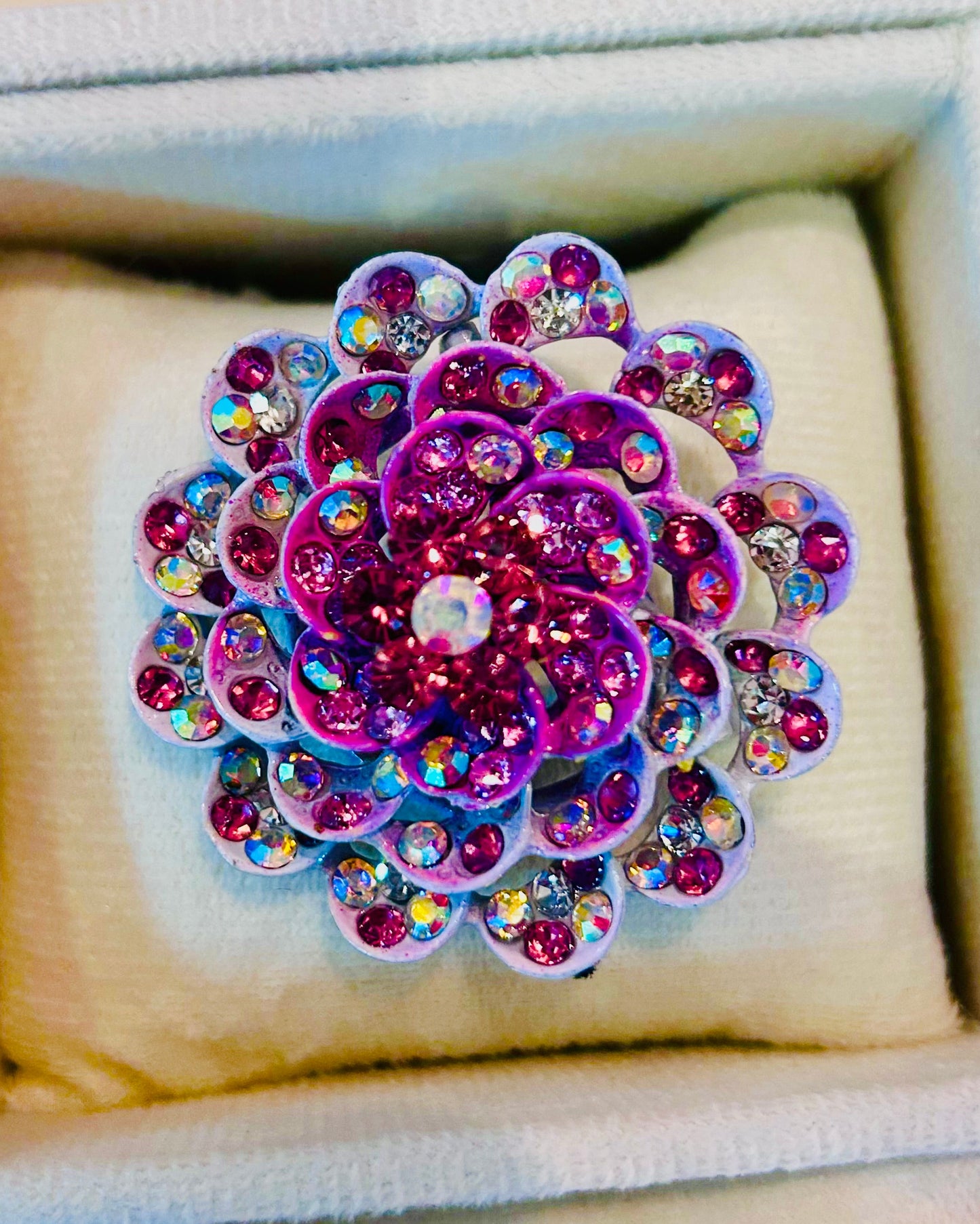 Vintage Layered Flower Brooch