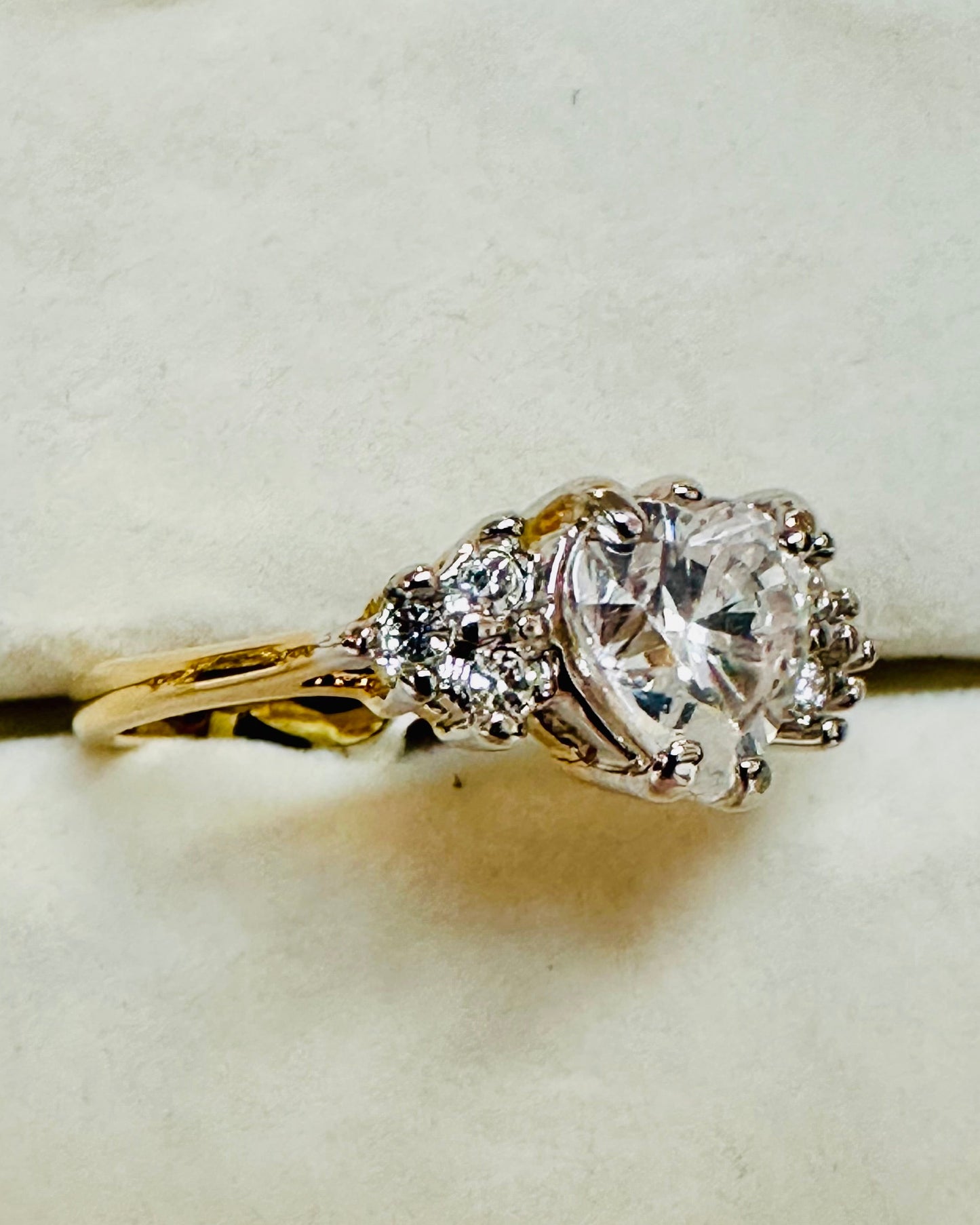 Vintage Romantic Heart-Cut Center Stone Ring (Copy)
