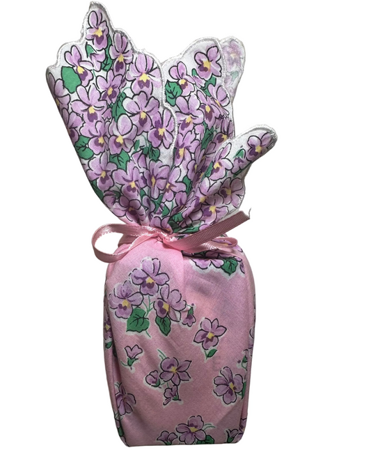 Sentiment Hankie Soaps- Pink/Purple Violet