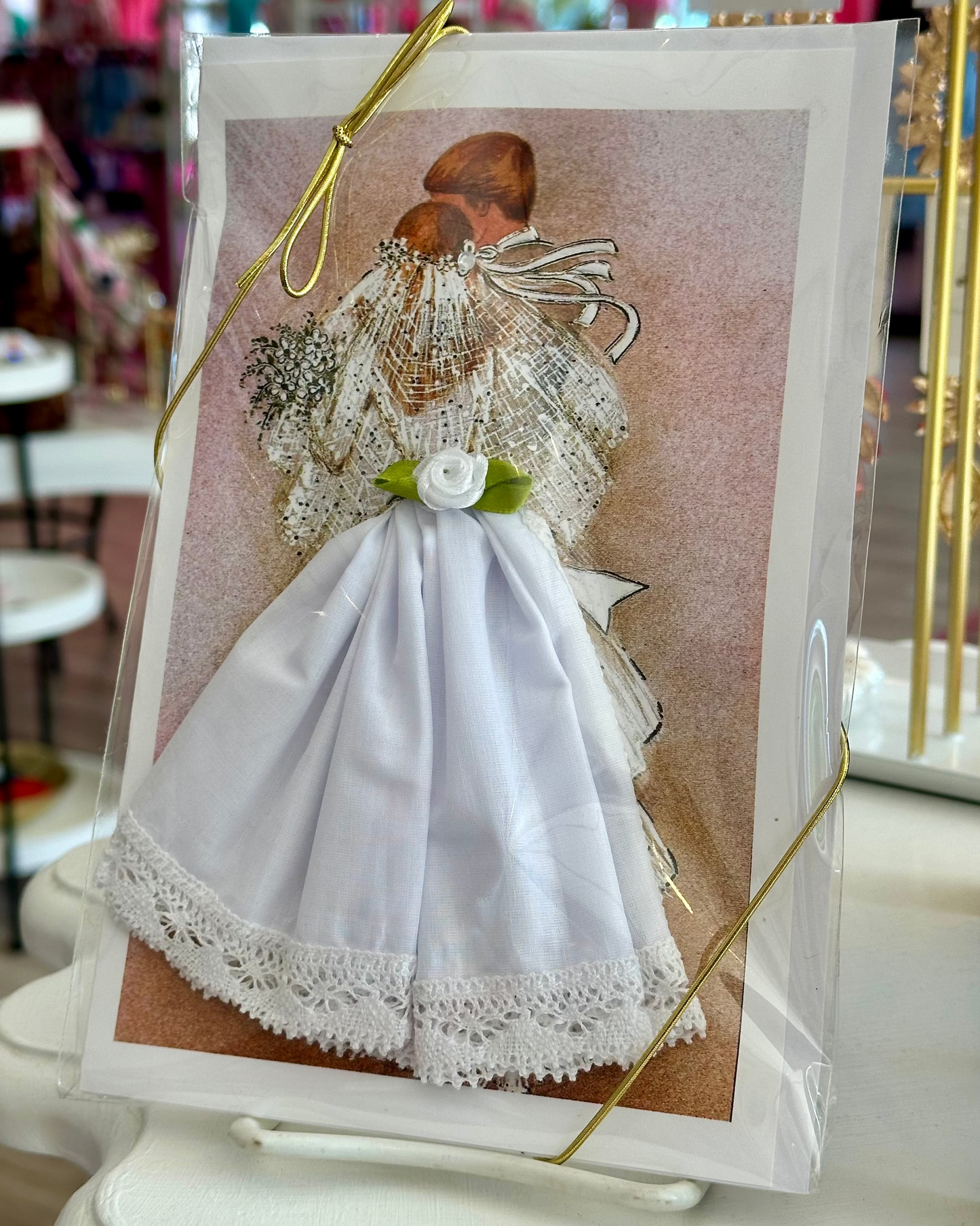 Bridal Hanky Card