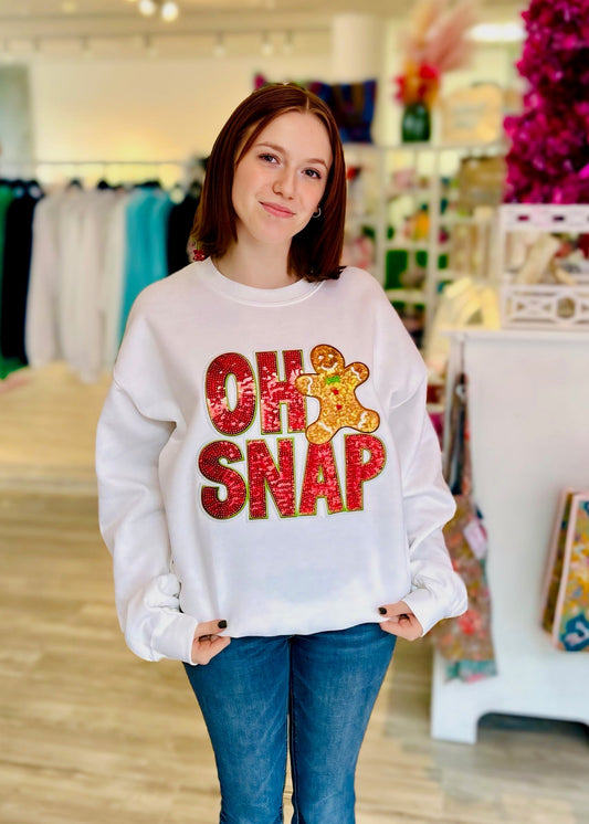 Sequin Oh Snap Sweatshirt