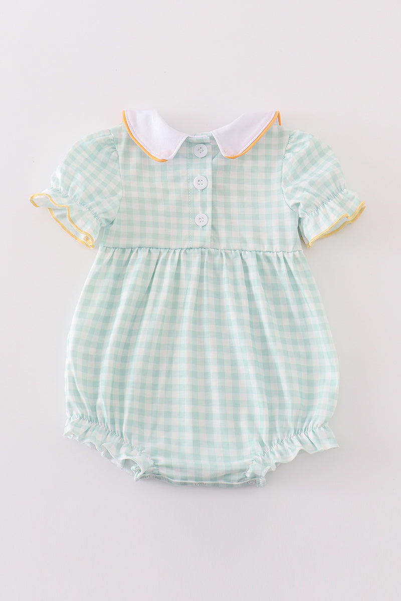 Embroidered Easter Gingham Bubble