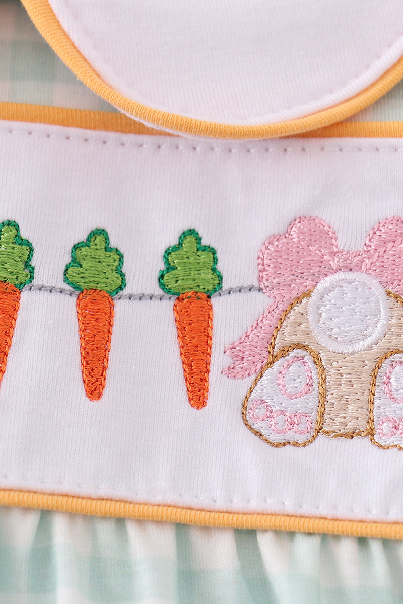 Embroidered Easter Gingham Bubble