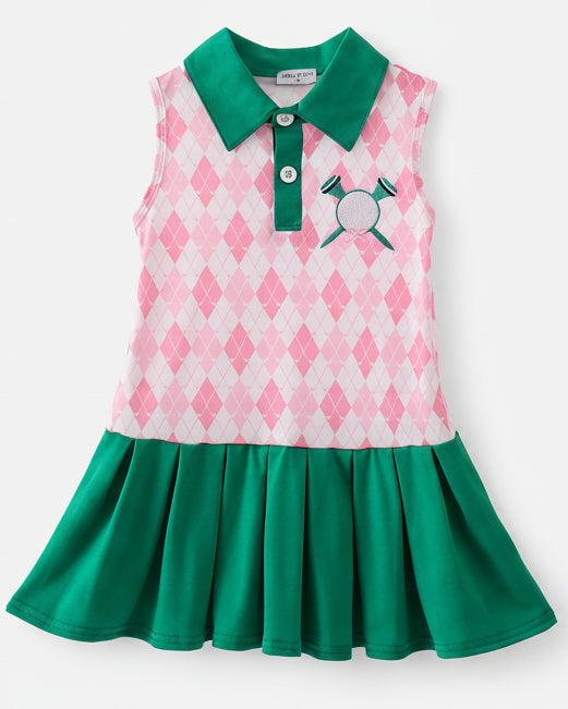 Green Golf Polo Tennis Dress
